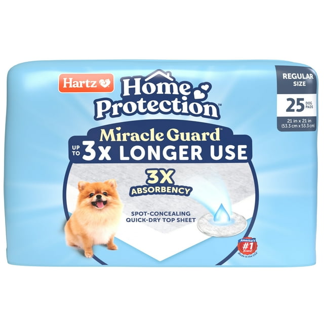 Hartz Home Protection Miracle Guard Dog Pads, Regular 25 Count
