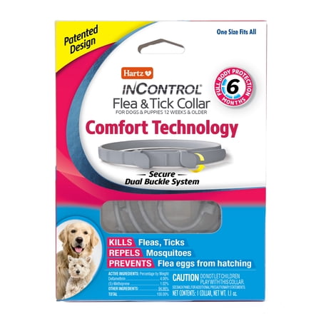 Hartz In Control Comfort Fit Flea & Tick Collar for Dogs, 1.1 oz