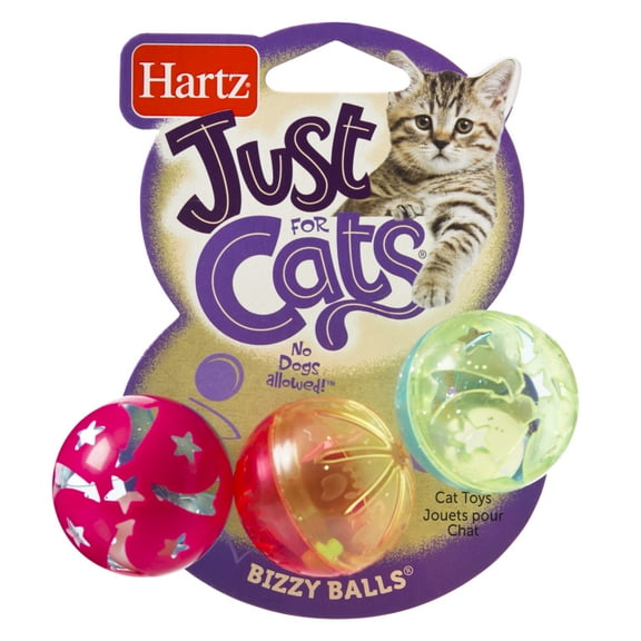 Hartz Just for Cats Bizzy Balls Cat Toy, 1ct