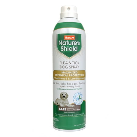 Hartz Nature's Shield Flea and Tick Dog Spray with Cedarwood and Lemongrass Oils, 14oz