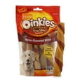thumbnail image 1 of Hartz Oinkies Rawhide-Free Bacon Wrapped Smoked Pig Skin Twists Dog Treats, 8.7oz (8 Count), 1 of 8