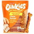 thumbnail image 1 of Hartz Oinkies Rawhide-Free Long Lasting Chew Bone Chicken Wrapped Dog Treats, 12.3oz (25 Count), 1 of 10
