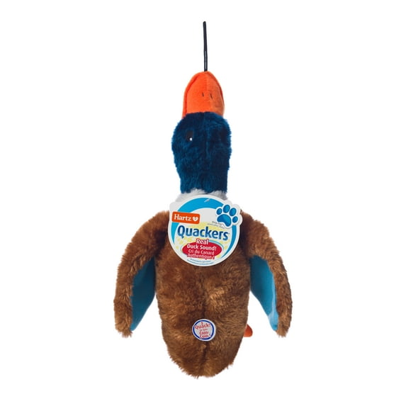 Hartz Quackers Plush Duck Dog Toy Colors Vary
