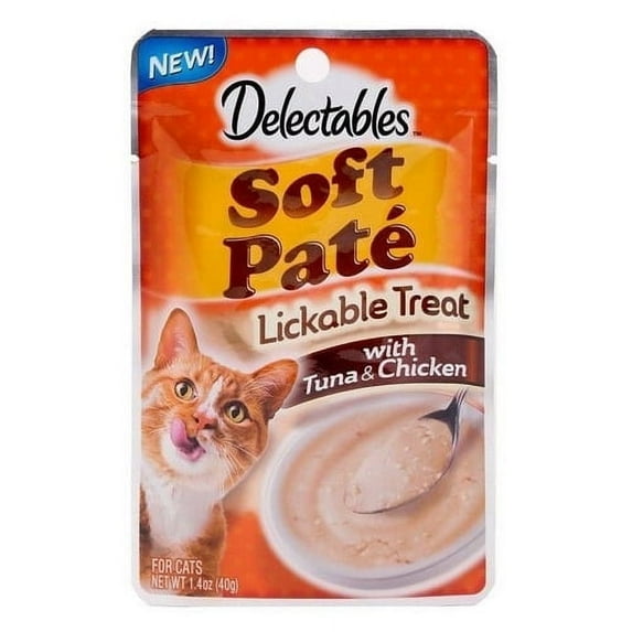 Hartz Soft Pate Lickable Treat for Cats Tuna and Chicken, 1.4 oz