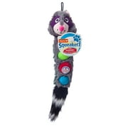 Hartz Squeaky & Plush Dog Toy Set with Fabric Buttons, Multi-color, Large