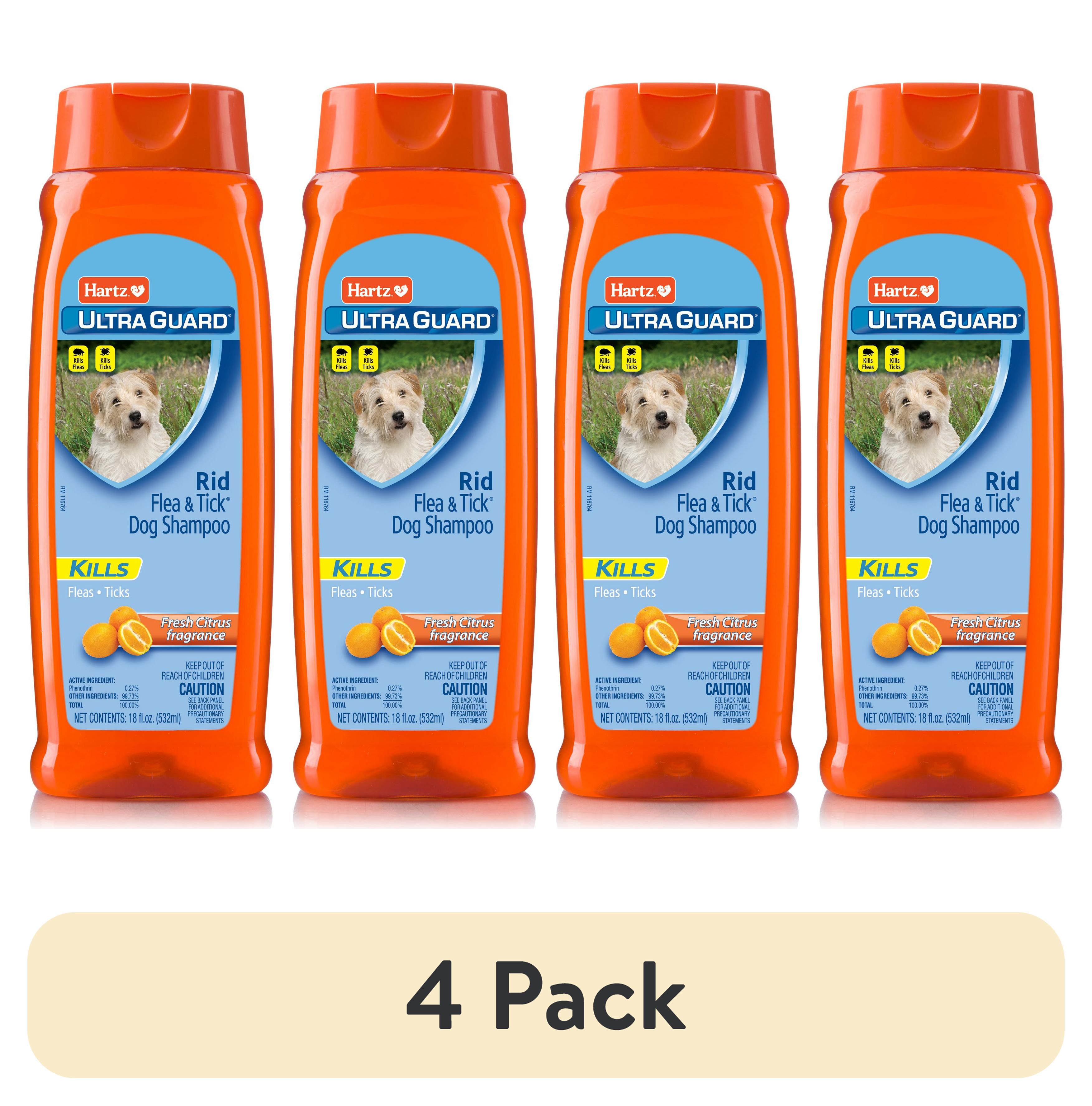 4 pack Hartz UltraGuard Citrus Flea Tick Dog Shampoo 18 fl oz Walmart