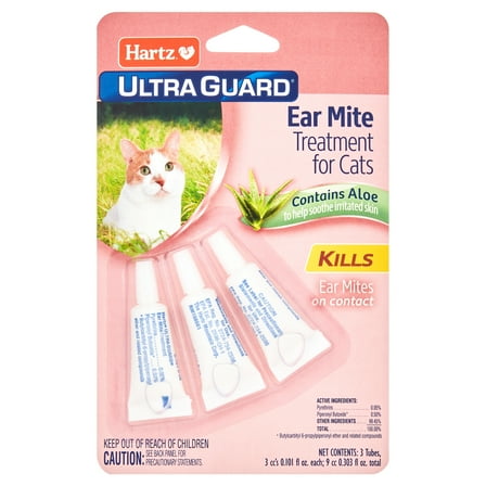 Hartz UltraGuard Ear Mite Treatment for Cats, 0.101oz
