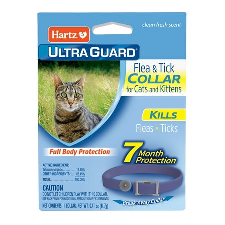 Hartz UltraGuard Flea And Tick Collar For Cats And Kittens, 7 Months Protection, 1 Collar