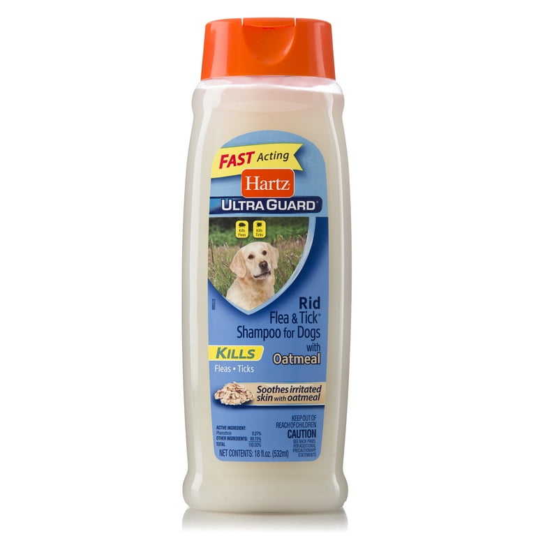 Hartz UltraGuard Rid Flea And Tick Oatmeal Shampoo For Dogs 18oz