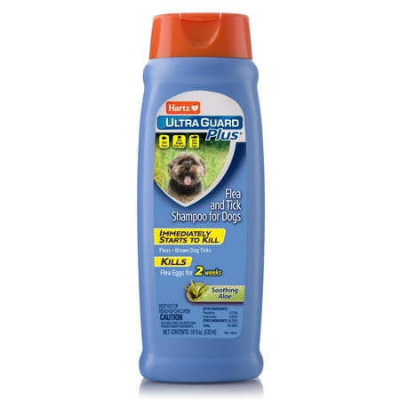Hartz UltraGuard Plus Flea And Tick Aloe Shampoo For Dogs, 18oz
