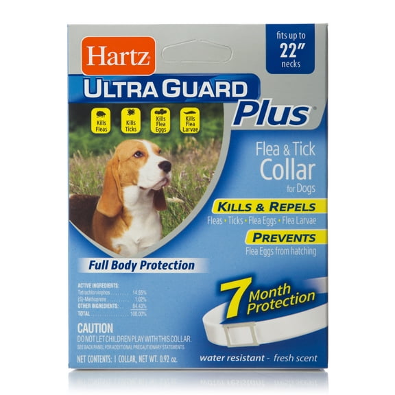 Hartz UltraGuard Plus Flea & Tick Collar for Dogs, 1ct