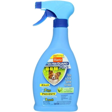 Hartz UltraGuard Plus Flea & Tick Spray for Dogs 16 oz (Pack of 2)