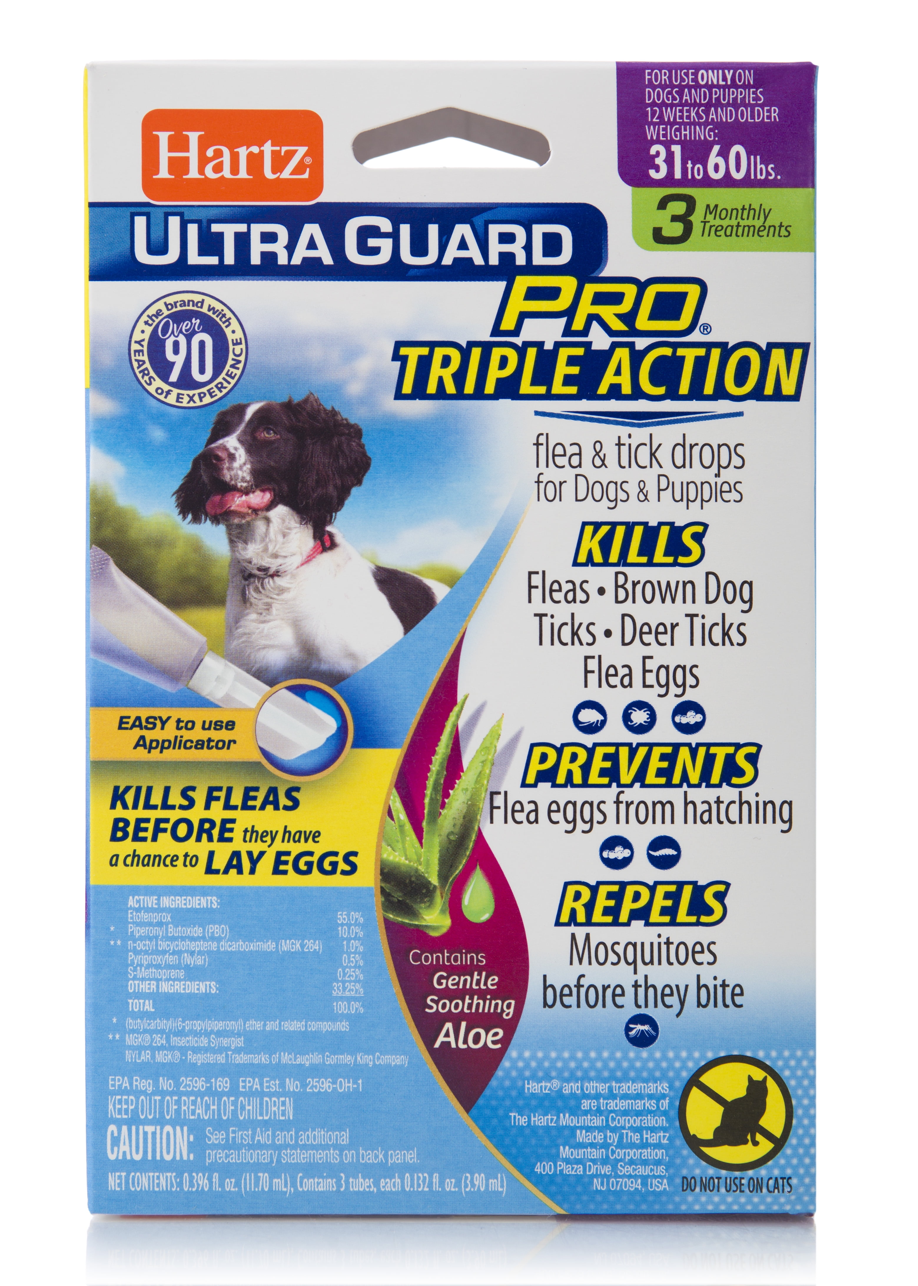 Hartz UltraGuard Pro Flea & Tick Drops for Dogs - 31-60 lbs