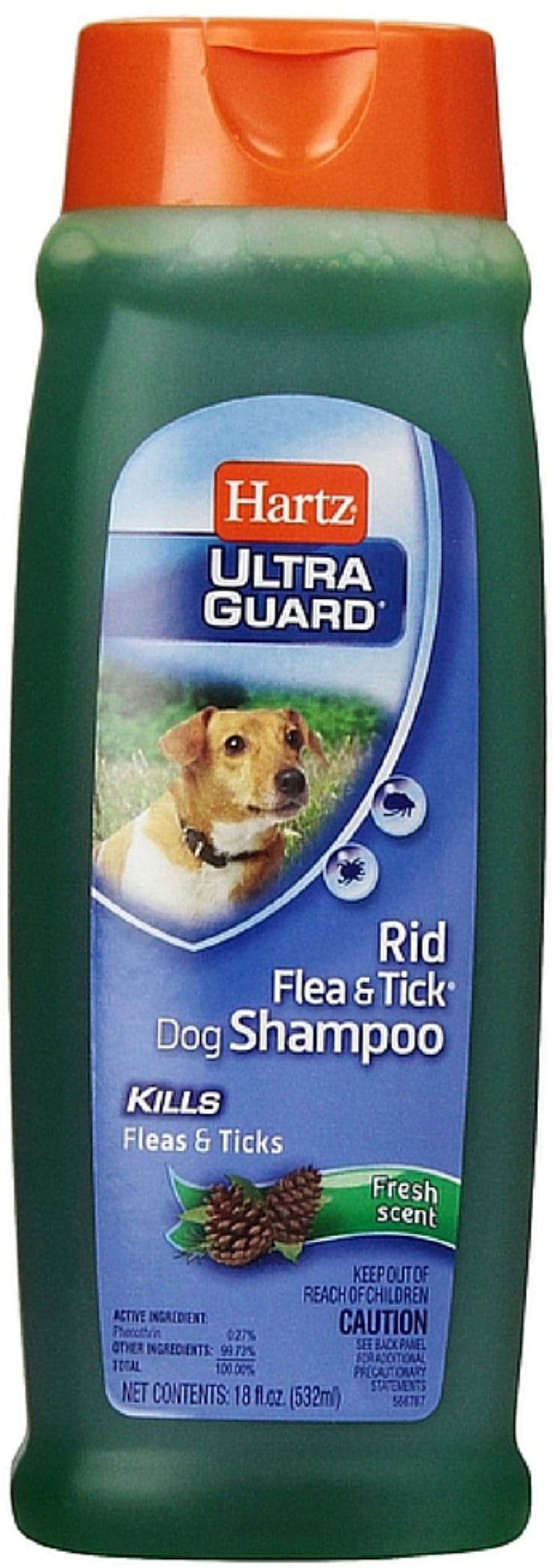 Hartz UltraGuard Rid Flea & Tick Shampoo for Dogs, Fresh Scent 18 oz