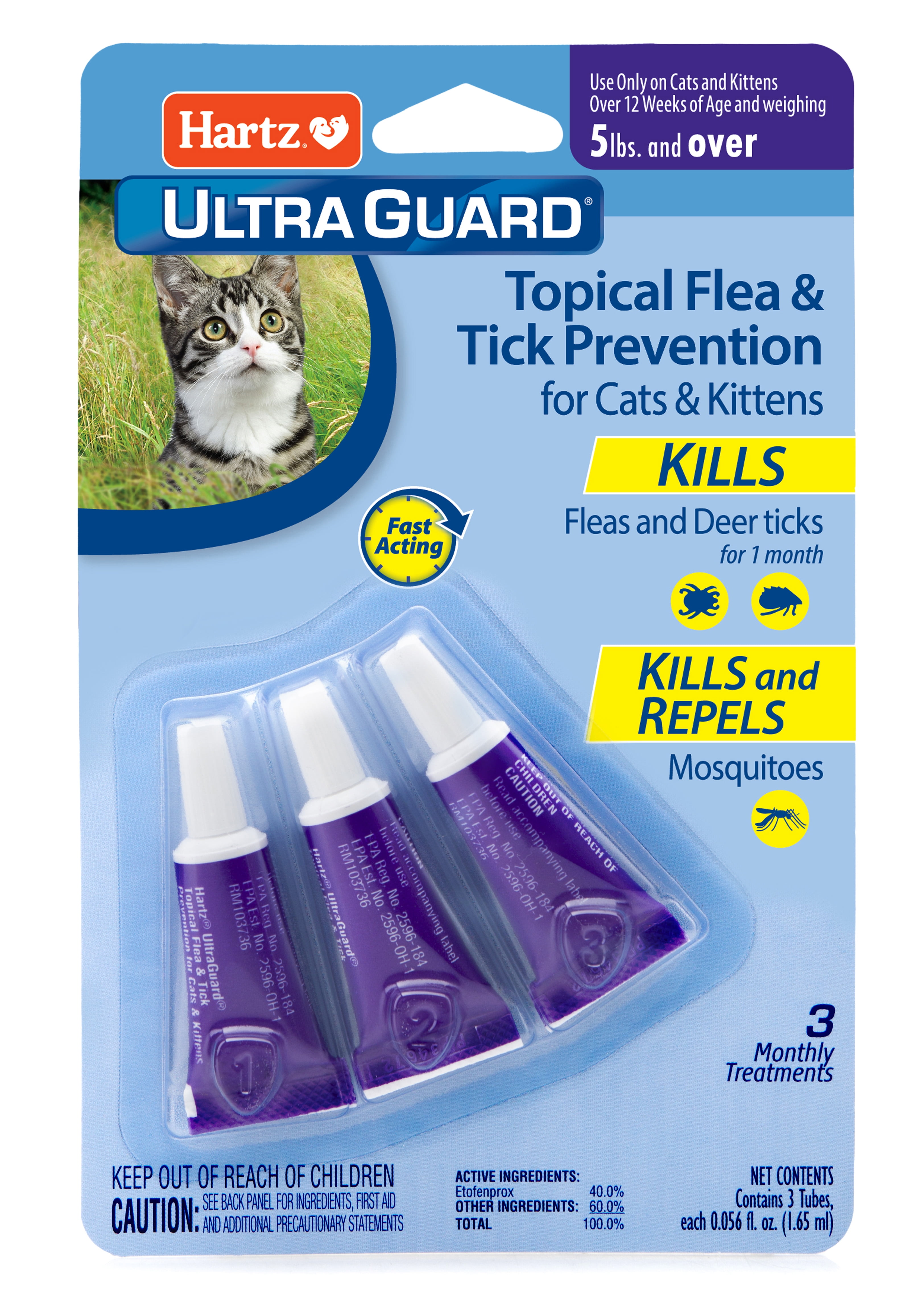 Hartz UltraGuard Topical Flea and Tick Prevention Treatment for Cats