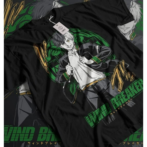 Haruka Sakura Shirt, Wind Breaker Manga Anime T-Shirt,White color,size S