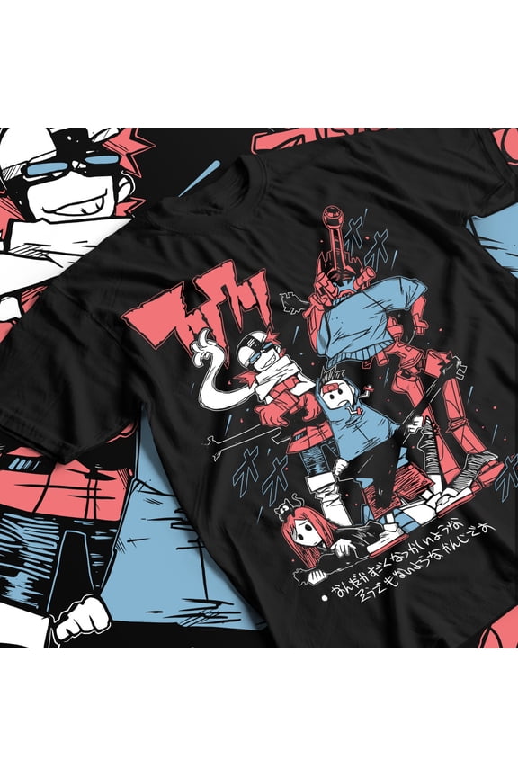 Haruko Haruhara Shirt - Unisex Heavy Cotton Tee, Anime FLCL Tshirt, Fooly Cooly