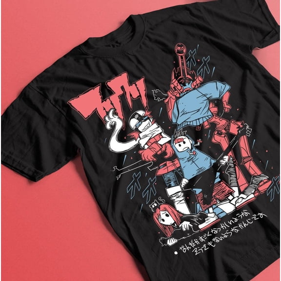 Haruko Haruhara Unisex Heavy Cotton Tee -flcl Shirt,flcl Tshirt,flcl T Shirt,fooly Cooly Shirt,anime Shirt,anime