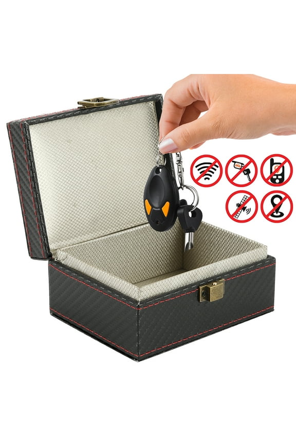 Harupink Signal Blocker Box, Car Keys Fob Security Anti Theft Safe Box Car Keyless Signal Blocker