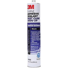 14316 3M Marine Adhesive Sealant 4000 UV, Black, 295 ml Cartridge MMM-14316