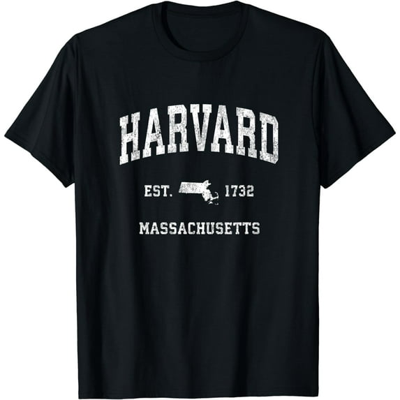 Harvard Massachusetts MA Vintage Athletic Sports Design T-Shirt