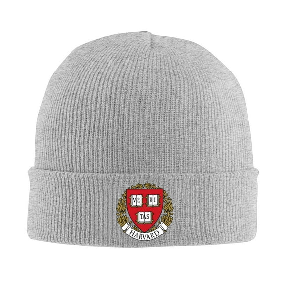 Harvard University Hat Knitted Winter Beanie Warm Acrylic