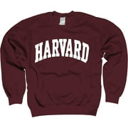 Harvard University Sweatshirt Officially Licensed Arched Block Crewneck