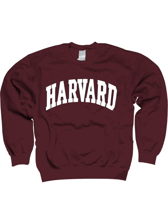 Harvard University Sweatshirt Officially Licensed Arched Block Crewneck