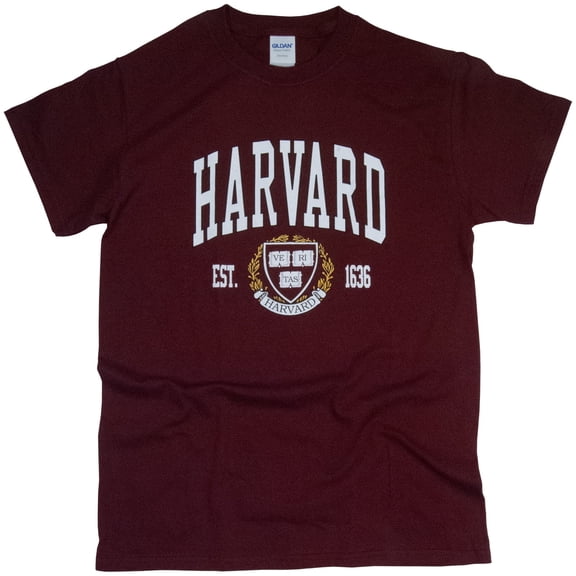 Harvard University T-Shirt Officially Licensed Crest Logo Tee