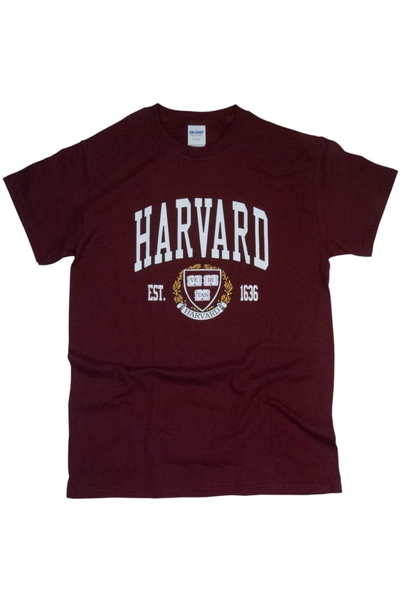 Harvard University T-Shirt Officially Licensed Crest Logo Tee