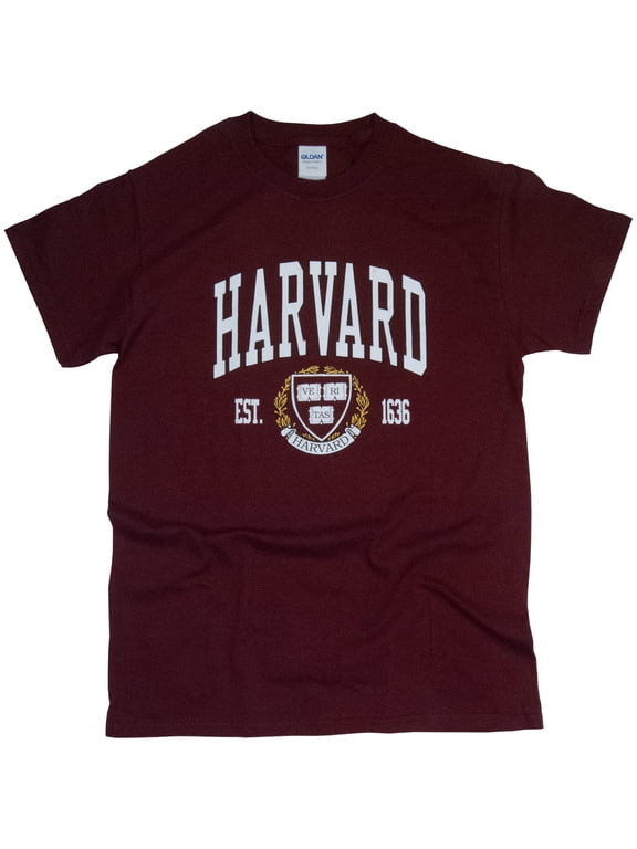 Harvard University T-Shirt Officially Licensed Crest Logo Tee