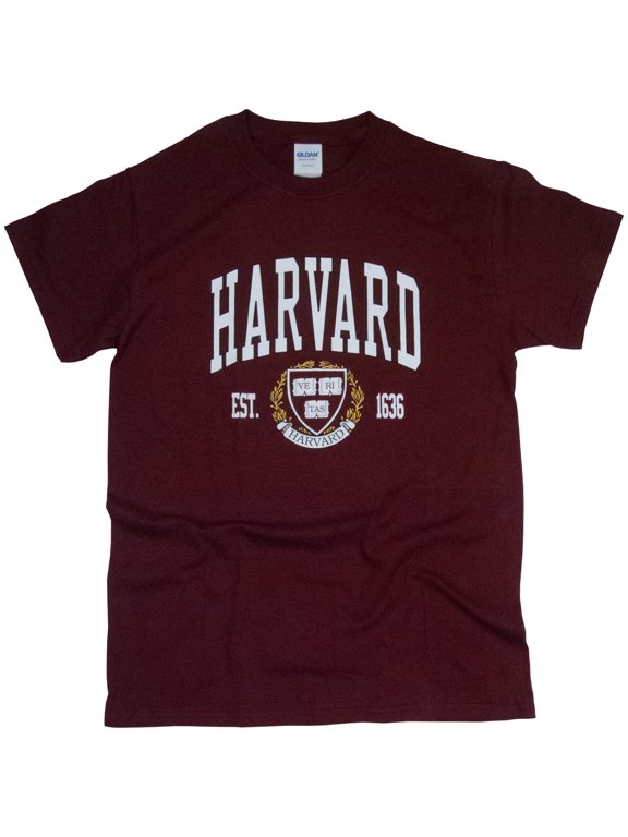 Harvard University T-Shirt Officially Licensed Crest Logo Tee