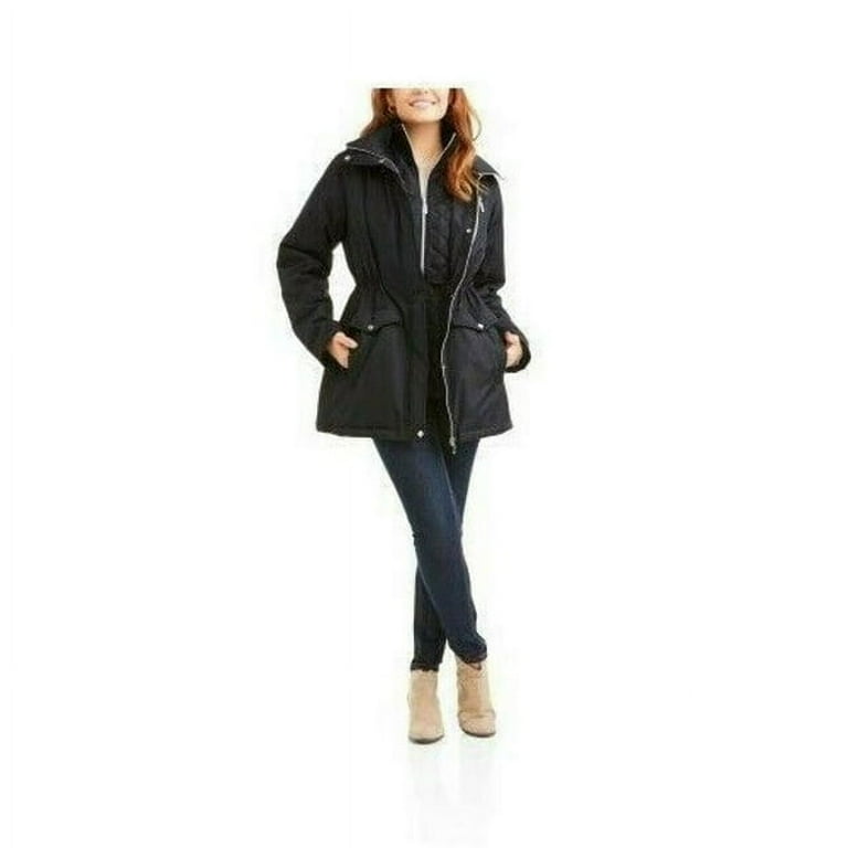 ジャケット・アウター WEWILL HOODED COAT BLACK Size 3 Jason Wu Black Rain Coat With knitted Hood Size 6 | eBay