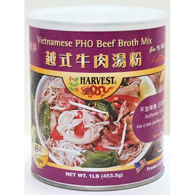 Harvest 2000 Vietnamese Pho Beef Broth Base Mix (16 oz, 1 can