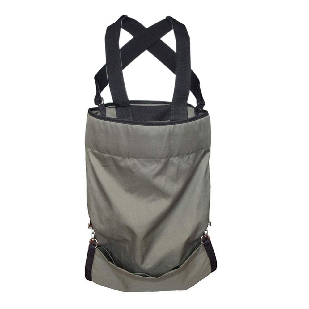 Pitycbo Canvas Fruit Picking Bag Vegetable Harvest Bag For Oranges Pears Etc Adjustable Green