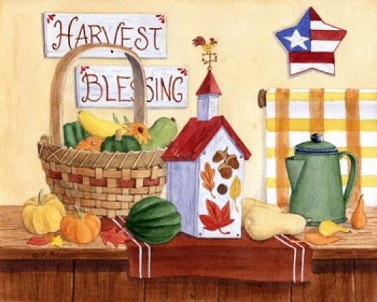 Harvest Blessing Canvas Art - Maureen Mccarthy (20 x 16)