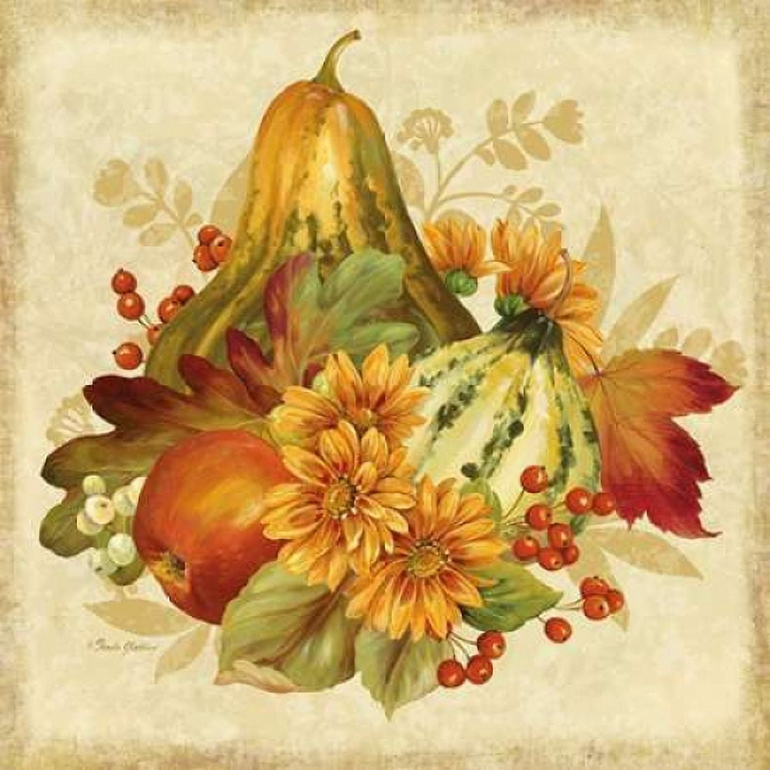 Harvest Bounty III Canvas Art - Pamela Gladding (24 x 24)