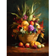 thumbnail image 1 of Harvest Bounty Still Life Canvas Print, Perfect for Farmhouse, Kitchen, Dining Room, Living Room, Foyer, Sunroom, 1 of 8