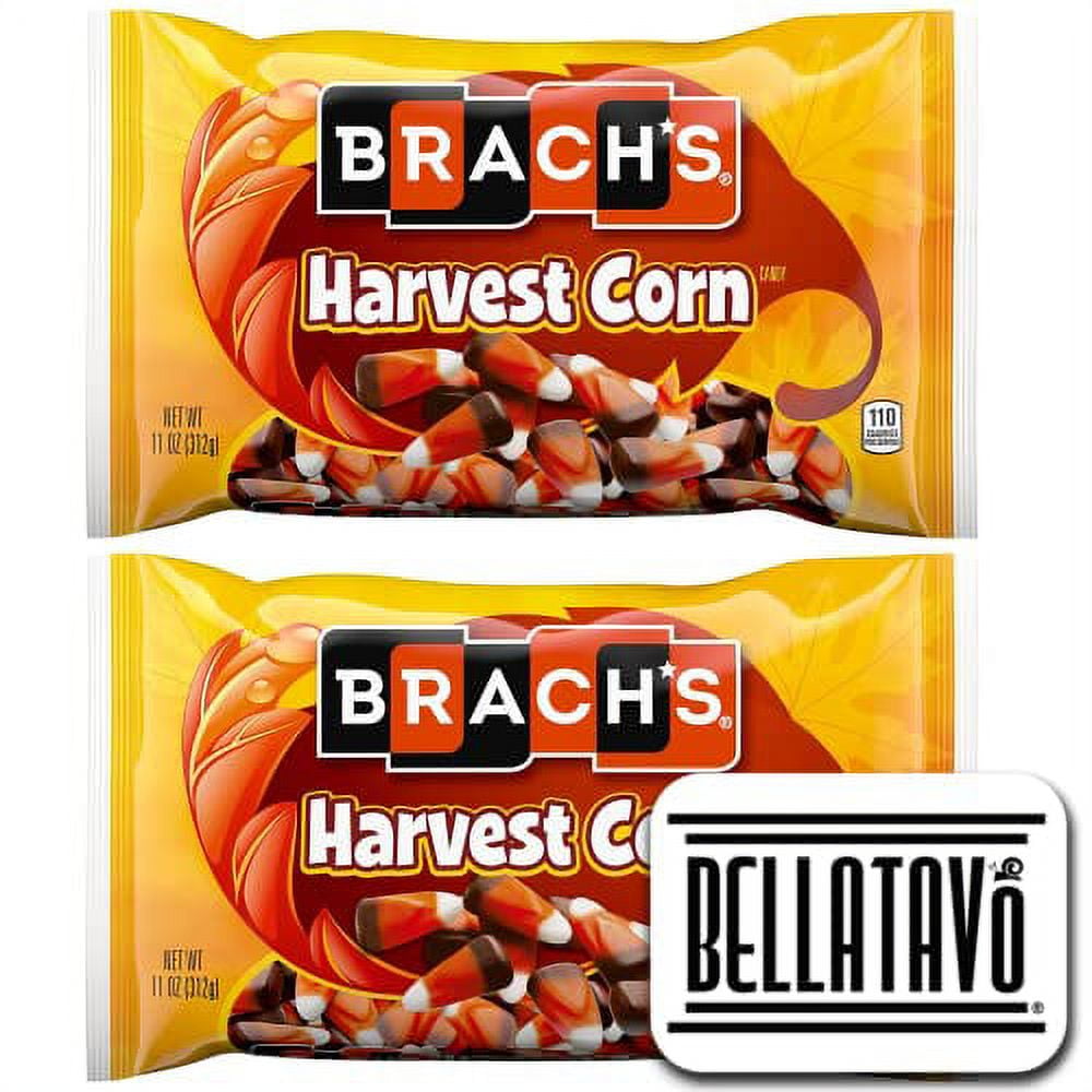 Candy Corn Bundle. Includes Two-11 Oz Bags of Brachs Candy Corn and a  BELLATAVO Fridge Magnet. Get Over One Pound of Delish Brach's Candy Corn!  The Perfect Halloween Candy! 