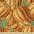 thumbnail image 1 of Ambesonne Harvest Fabric by the Yard Upholstery, Vibrant Colored Pumkins, 1 Yard, Orange Green, 1 of 4