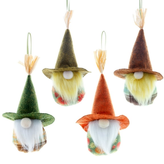 Harvest Festival Gnomes Set of 4 household Ornaments Decoration Charm for Dining Room Kitchen Decoration Present