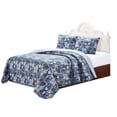 thumbnail image 1 of Bay Colony by Patch Magic SQKGOLE 103 x 111 in. Leaf Set, Super King & 3-Standard Pillow Shams, Gold - 4 Piece, 1 of 3