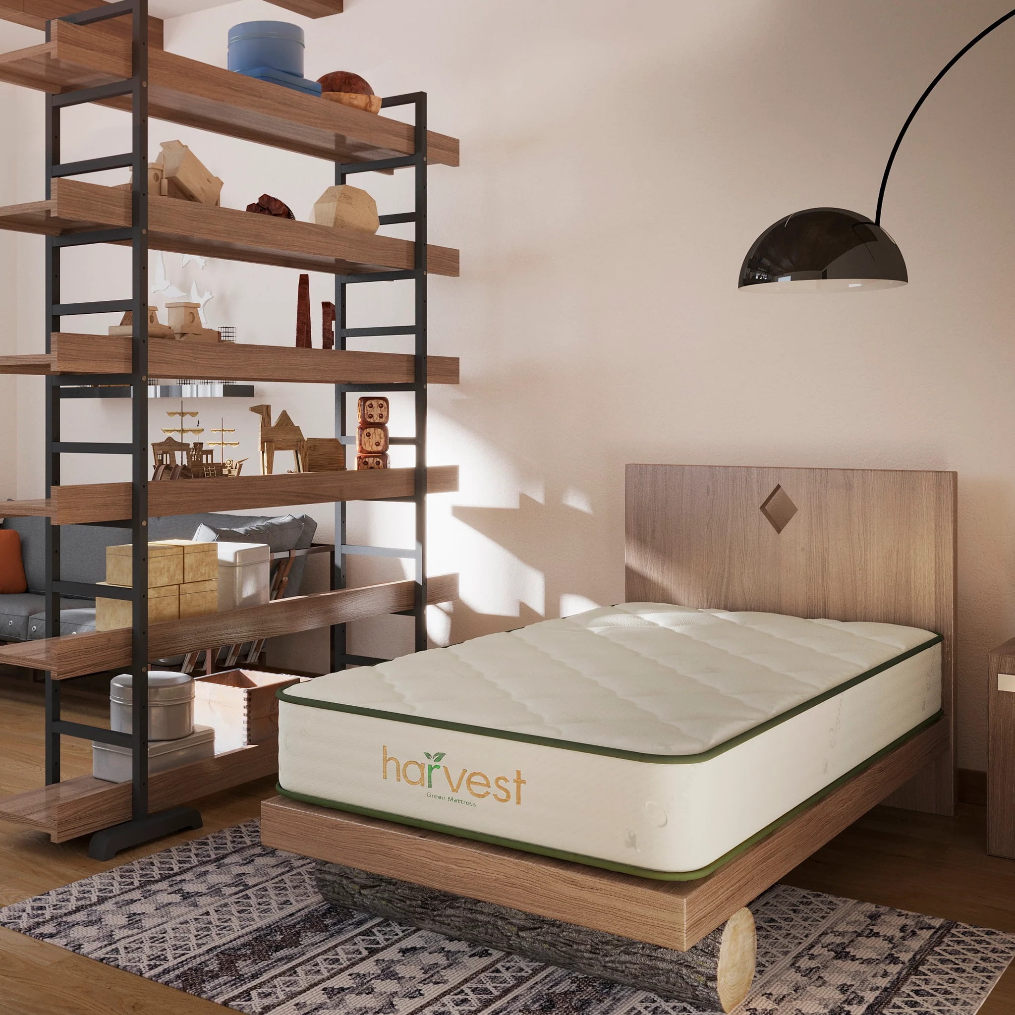 Twin Organic Latex Foam Pillowtop Mattress