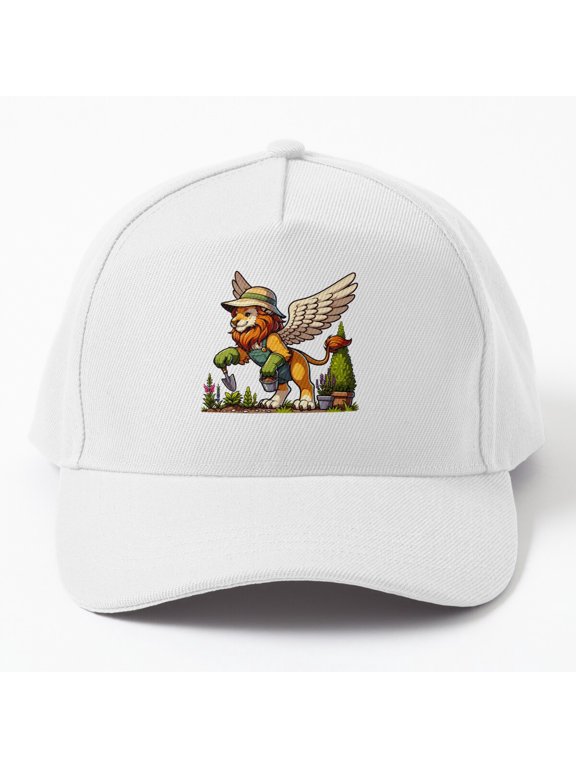 Harvest Guardian Baseball Hat, Griffin Farmer Fantasy Agriculture Design, Classic Cap