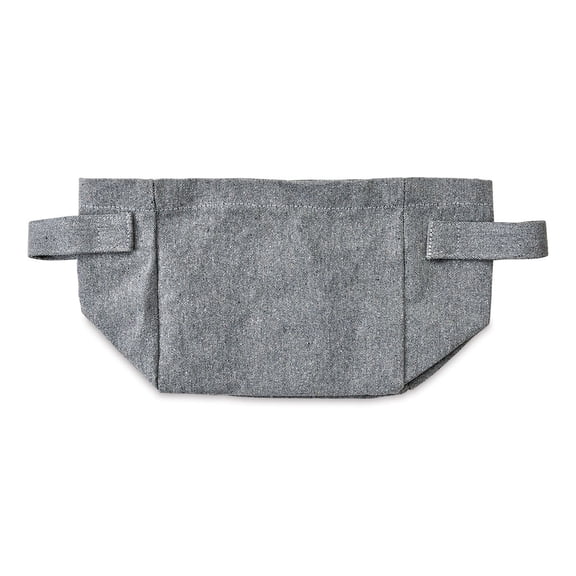 Harvest Import Recycled Canvas Storage Basket - Gray, 7"H x 7"W x 5"D