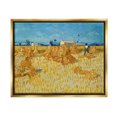 thumbnail image 1 of Harvest In The Provence Van Gogh Scenery Landscape Painting Metallic Gold Framed Art Print Wall Art, 1 of 6