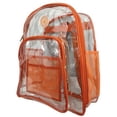 thumbnail image 1 of Harvest LM213 Orange Deluxe 17 in. See-through Clear 0.5 mm. PVC Backpack, 1 of 1