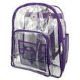 thumbnail image 1 of Harvest LM213 Purple Deluxe 17 in. See-through Clear 0.5 mm. PVC Backpack, 1 of 1