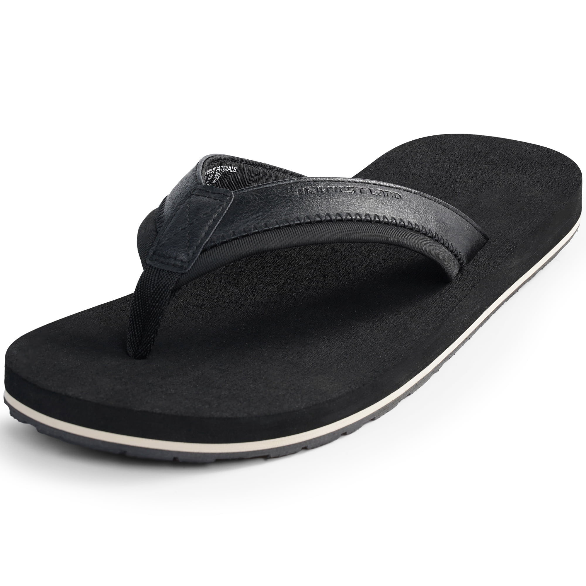Harvest Land Men's Flip Flops, Comfortable Arch Support Thong