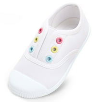 PatPat Baby Kids Canvas Shoes Toddler Boys Girls Slip On Sneakers Solid ...